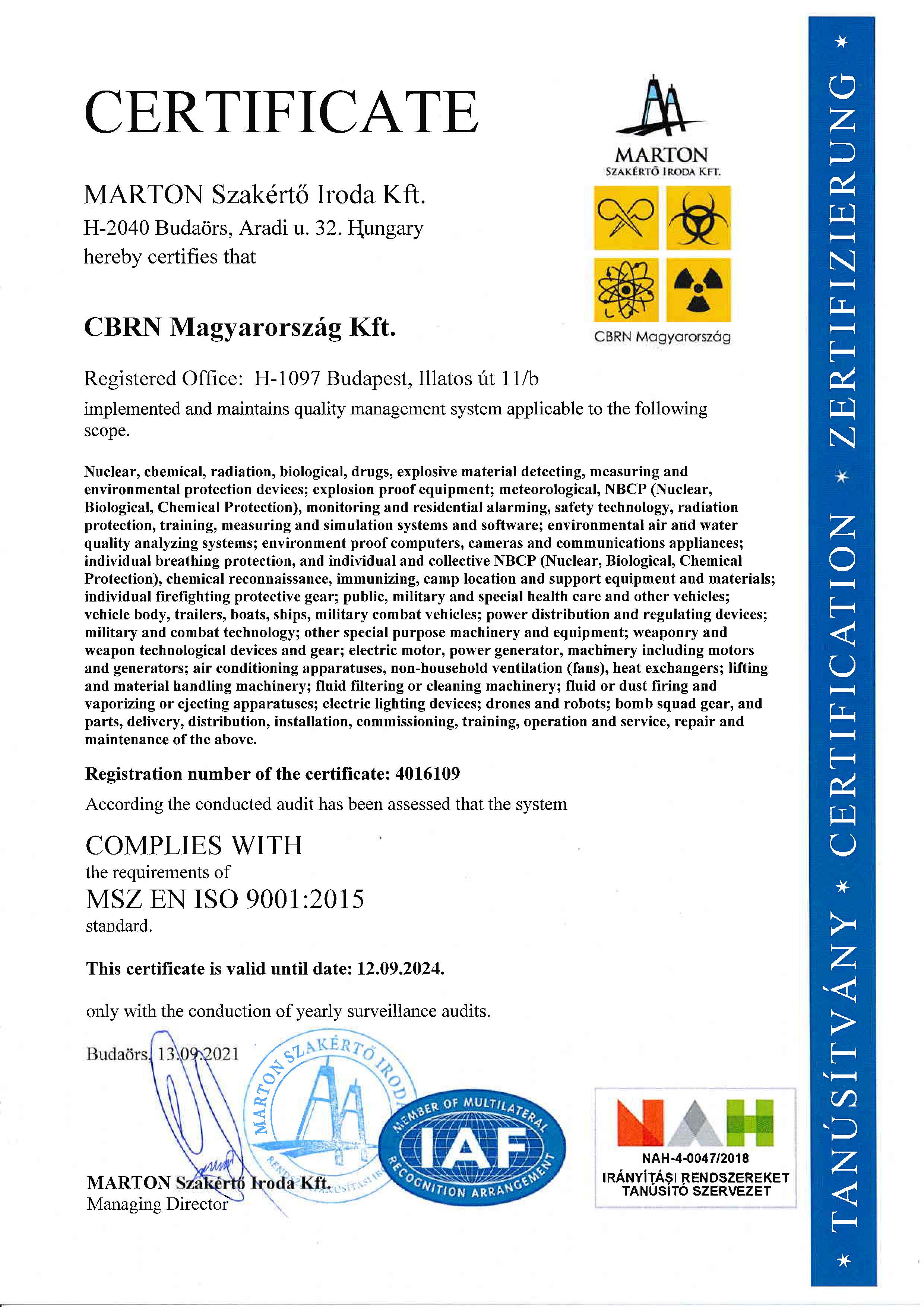 MSZ EN ISO 9001:2015 English